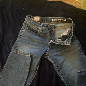 GAP Blue Skinny Jeans with Classic Medium Wash